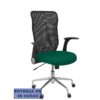 PIQUERAS Y CRESPO Silla Minaya respaldo malla negro asiento bali verde botella