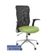 PIQUERAS Y CRESPO Silla Minaya respaldo malla negro asiento bali verde oliva