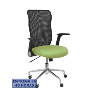 PIQUERAS Y CRESPO Silla Minaya respaldo malla negro asiento bali verde oliva