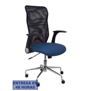 PIQUERAS Y CRESPO Silla Minaya similpiel azul marino