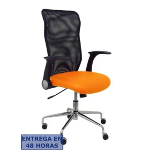 PIQUERAS Y CRESPO Silla Minaya similpiel naranja