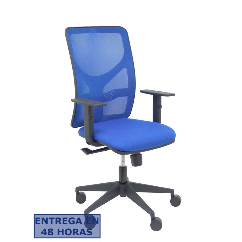 PIQUERAS Y CRESPO Silla Motilla malla azul asiento bali azul brazo regulable PIQUERAS Y CRESPO Silla Motilla malla azul asiento bali azul brazo regulable
