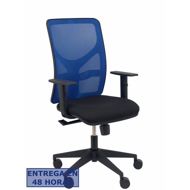 PIQUERAS Y CRESPO Silla Motilla malla azul asiento bali negro brazo regulable