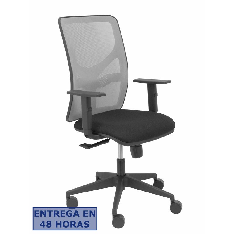 PIQUERAS Y CRESPO Silla Motilla malla gris asiento bali negro brazo regulable