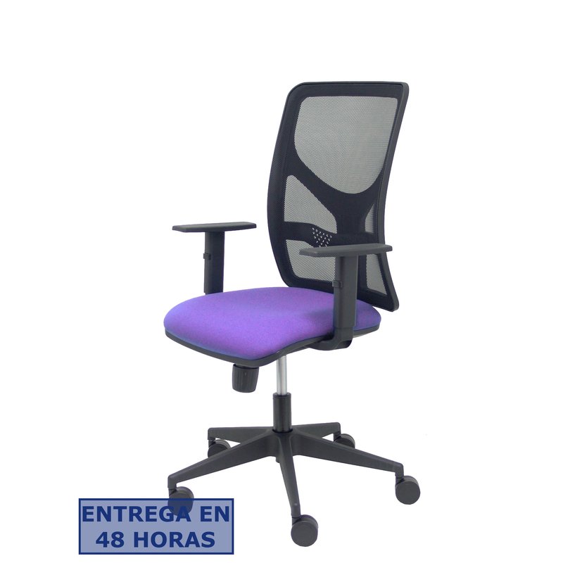 PIQUERAS Y CRESPO Silla Motilla malla negra asiento bali lila brazo regulable