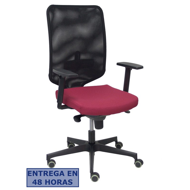 PIQUERAS Y CRESPO Silla Ossa negra bali granate ¡Ultimas unidades!!