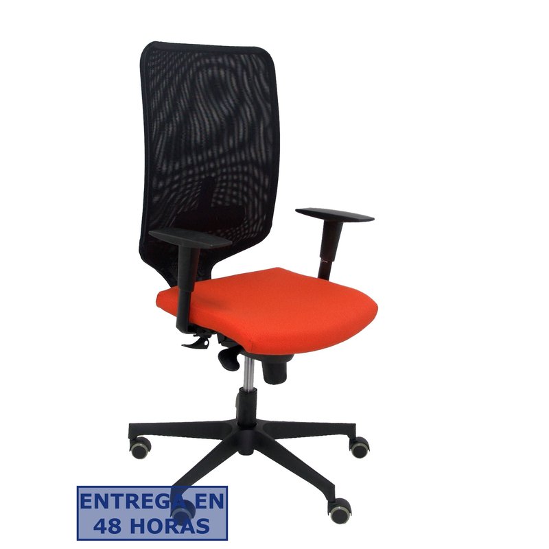 PIQUERAS Y CRESPO Silla Ossa negra bali naranja oscuro ¡Ultimas unidades!!