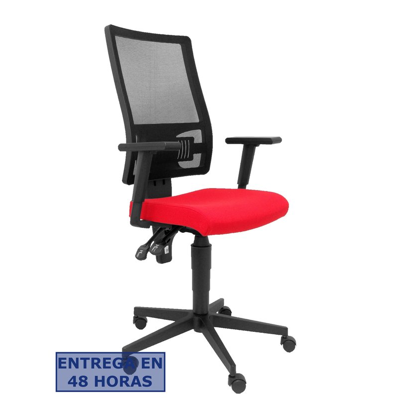 PIQUERAS Y CRESPO Silla Taktik respaldo malla negro asiento aran rojo ¡Ultimas unidades!!
