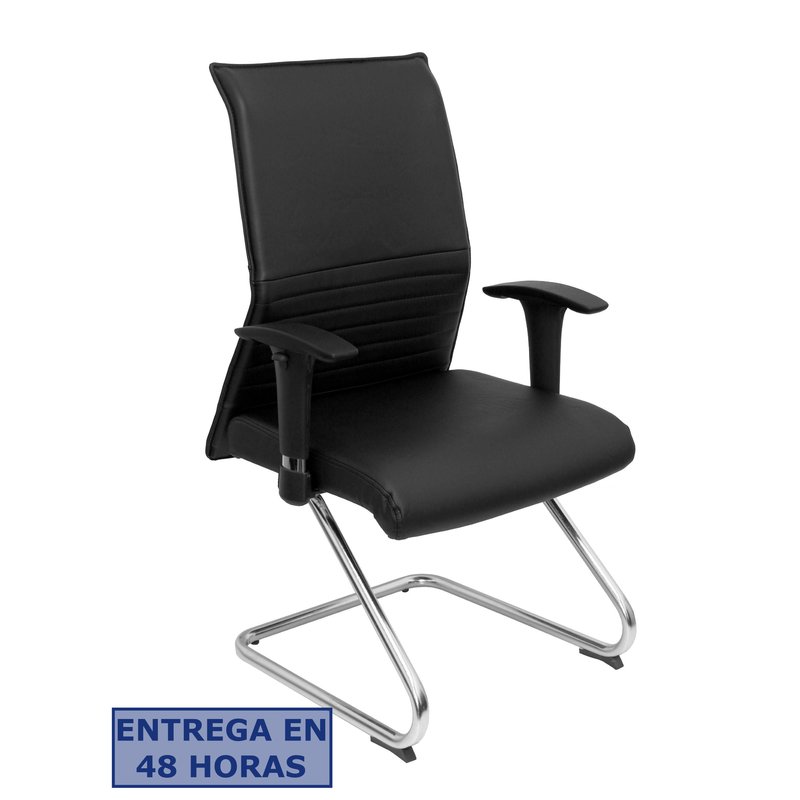 PIQUERAS Y CRESPO Sillon Albacete confidente patin similpiel negro