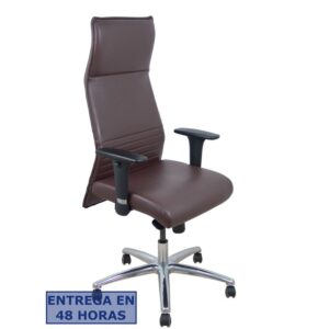 PIQUERAS Y CRESPO Sillon Albacete similpiel marron oscuro