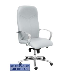 PIQUERAS Y CRESPO Sillon Caudete similpiel gris claro