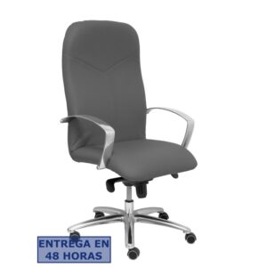 PIQUERAS Y CRESPO Sillon Caudete similpiel gris oscuro