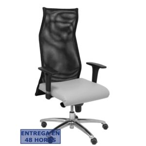 PIQUERAS Y CRESPO Sillon Sahuco similpiel gris claro