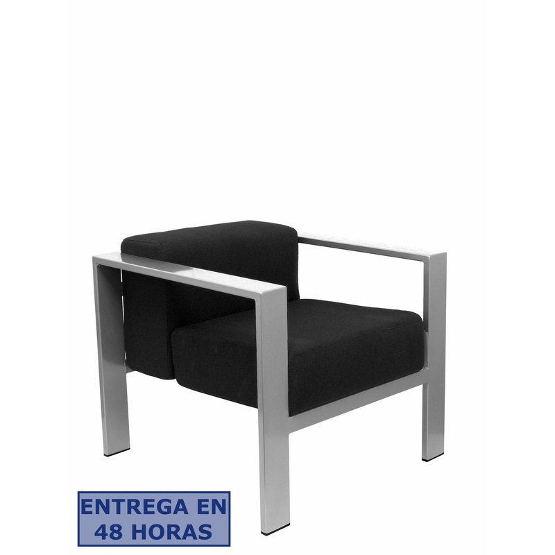 PIQUERAS Y CRESPO Sillon de espera Lazaro bali negro ¡Ultimas unidades!!