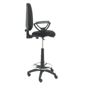 TABURETE AYNA BALI NEGRO CON BRAZOS FIJOS PIQUERAS Y CRESPO T04CPBALI840BGOLF