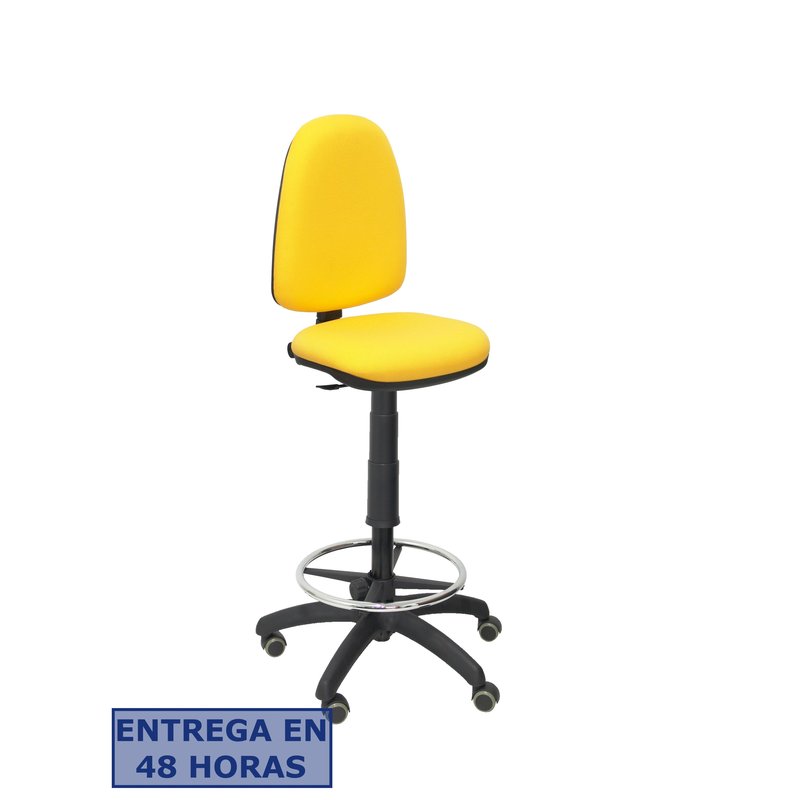 PIQUERAS Y CRESPO Taburete Aýna bali amarillo ruedas de parque PIQUERAS Y CRESPO Taburete Aýna bali amarillo ruedas de parque