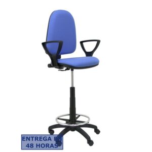 PIQUERAS Y CRESPO Taburete Aýna bali azul claro brazos fijos