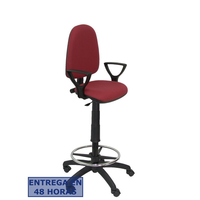 PIQUERAS Y CRESPO Taburete Aýna bali granate brazos fijos PIQUERAS Y CRESPO Taburete Aýna bali granate brazos fijos