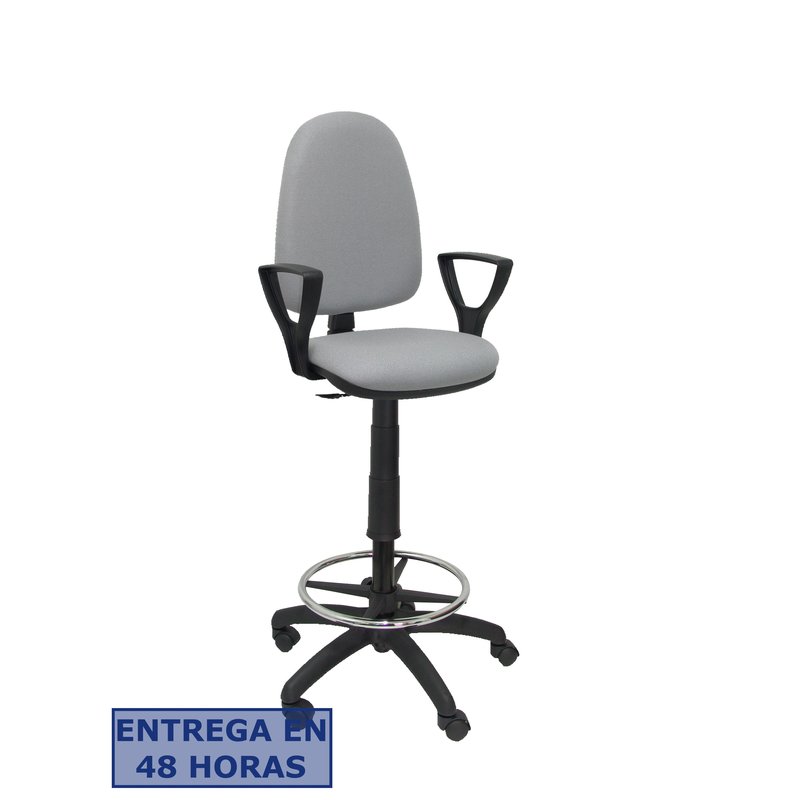 PIQUERAS Y CRESPO Taburete Aýna bali gris claro brazos fijos PIQUERAS Y CRESPO Taburete Aýna bali gris claro brazos fijos