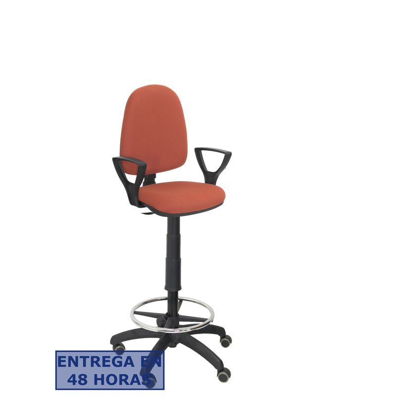 PIQUERAS Y CRESPO Taburete Aýna bali marron brazos fijos ruedas de parque PIQUERAS Y CRESPO Taburete Aýna bali marron brazos fijos ruedas de parque