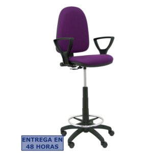 PIQUERAS Y CRESPO Taburete Aýna bali morado brazos fijos