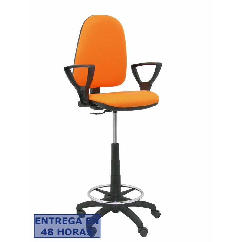 PIQUERAS Y CRESPO Taburete Aýna bali naranja brazos fijos PIQUERAS Y CRESPO Taburete Aýna bali naranja brazos fijos