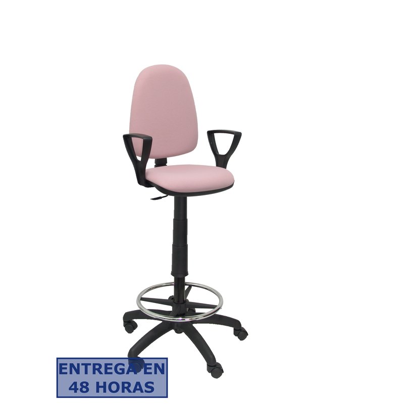 PIQUERAS Y CRESPO Taburete Aýna bali rosa palido brazos fijos