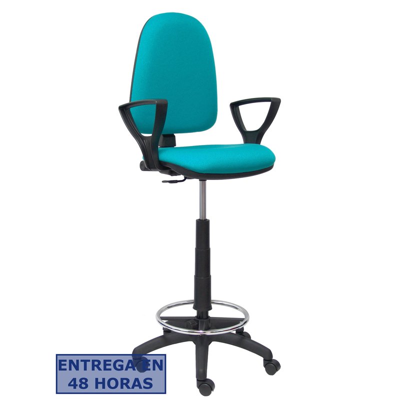 PIQUERAS Y CRESPO Taburete Aýna bali turquesa brazos fijos PIQUERAS Y CRESPO Taburete Aýna bali turquesa brazos fijos