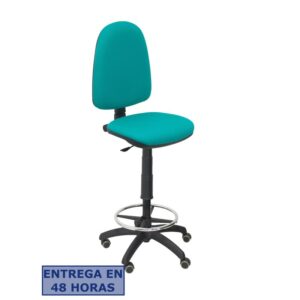 PIQUERAS Y CRESPO Taburete Aýna bali turquesa ruedas de parque