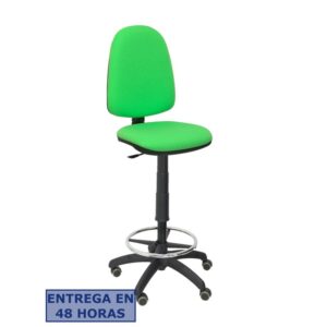 PIQUERAS Y CRESPO Taburete Aýna bali verde pistacho ruedas de parque