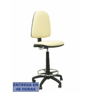 PIQUERAS Y CRESPO Taburete Aýna similpiel crema