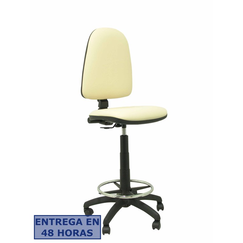 PIQUERAS Y CRESPO Taburete Aýna similpiel crema PIQUERAS Y CRESPO Taburete Aýna similpiel crema