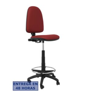 PIQUERAS Y CRESPO Taburete Aýna similpiel granate