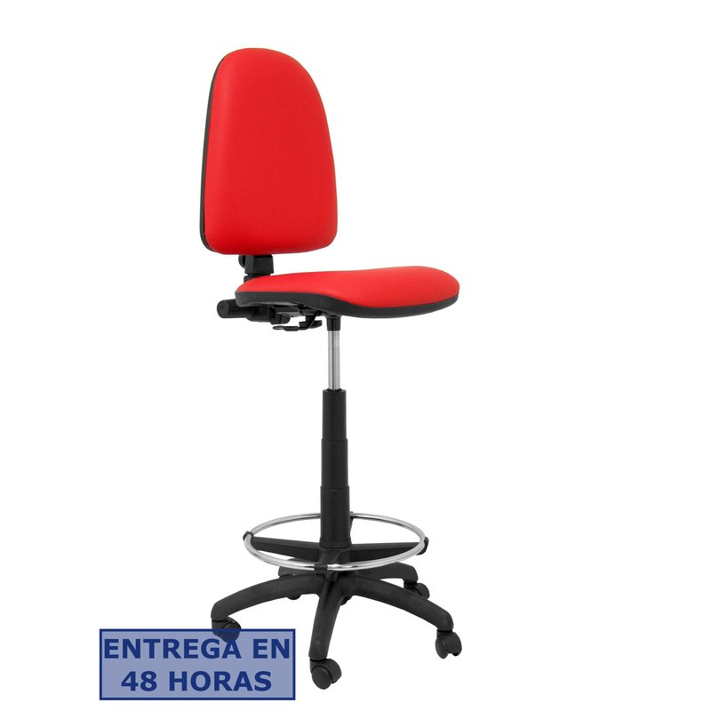 PIQUERAS Y CRESPO Taburete Aýna similpiel rojo PIQUERAS Y CRESPO Taburete Aýna similpiel rojo