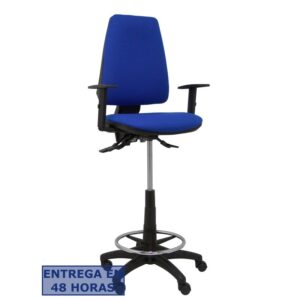 PIQUERAS Y CRESPO Taburete Elche S bali azul brazos regulables