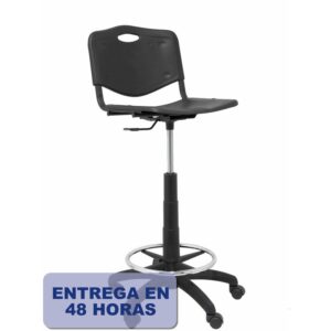 PIQUERAS Y CRESPO Taburete Robledo PVC negro