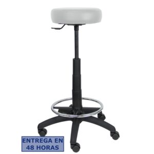 PIQUERAS Y CRESPO Taburete Tolosa similpiel gis claro