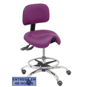 PIQUERAS Y CRESPO Taburete Zarza similpiel morado