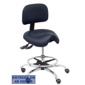 PIQUERAS Y CRESPO Taburete Zarza similpiel negro