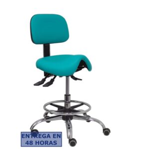 PIQUERAS Y CRESPO Taburete Zarza similpiel verde turquesa