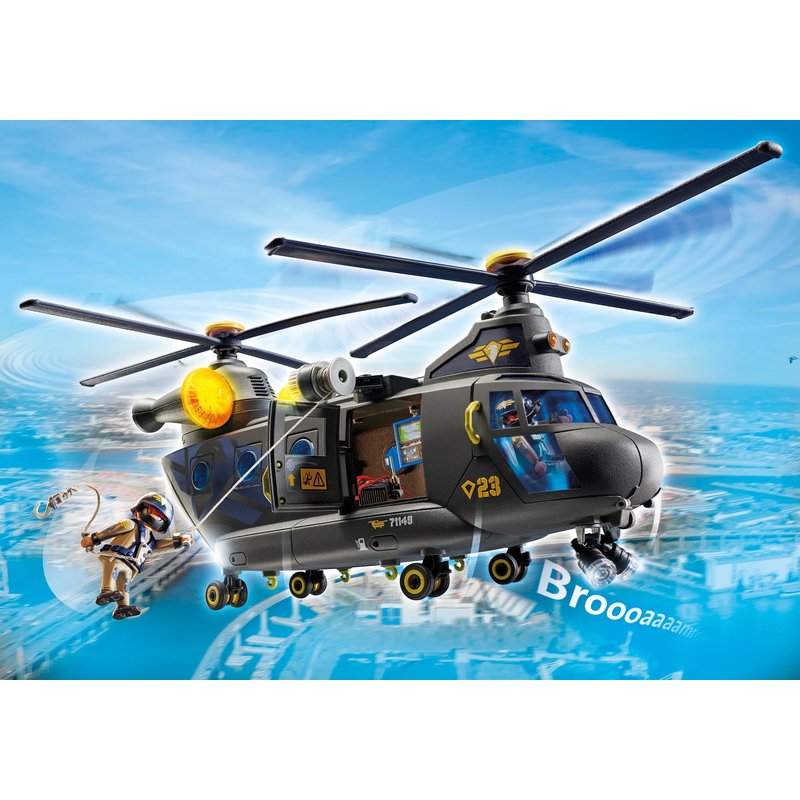 Playmobil Fuerzas Especiales Helicóptero Banana Playmobil Fuerzas Especiales Helicóptero Banana