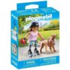 Playmobil Patinadora Con Retriever