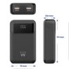 POWER BANK EWENT 20.000MAH PD 65W 2XTYPE-C (IN) 1XTYPE-C 2X USB-A PORT (OUT)