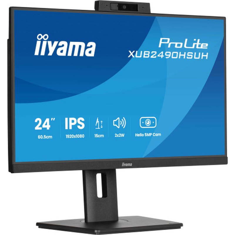 iiyama XUB2490HSUH-B2 pantalla para PC 60,5 cm (23.8") 1920 x 1080 Pixeles Full HD LED Negro iiyama XUB2490HSUH-B2 pantalla para PC 60,5 cm (23.8") 1920 x 1080 Pixeles Full HD LED Negro - Imagen 2