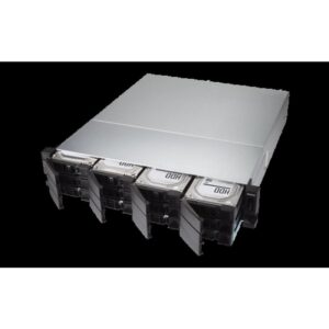 QNAP TL-R1200C-RP caja para disco duro externo Carcasa de disco duro/SSD Negro, Gris 2.5/3.5"
