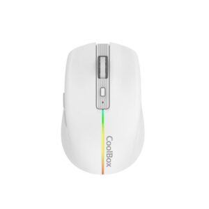 MOUSE COOLBOX WIRELESS GAMING W01 USB 1600 DPI RGB WHITE