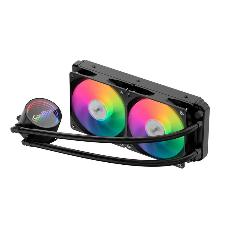 KIT REFRIGERACION LIQUIDA CPU COOLBOX INFINITE 240 ARGB BLACK 1700/1150/1151/1155/1200/AM2/AM4/AM5 KIT REFRIGERACION LIQUIDA CPU COOLBOX INFINITE 240 ARGB BLACK 1700/1150/1151/1155/1200/AM2/AM4/AM5