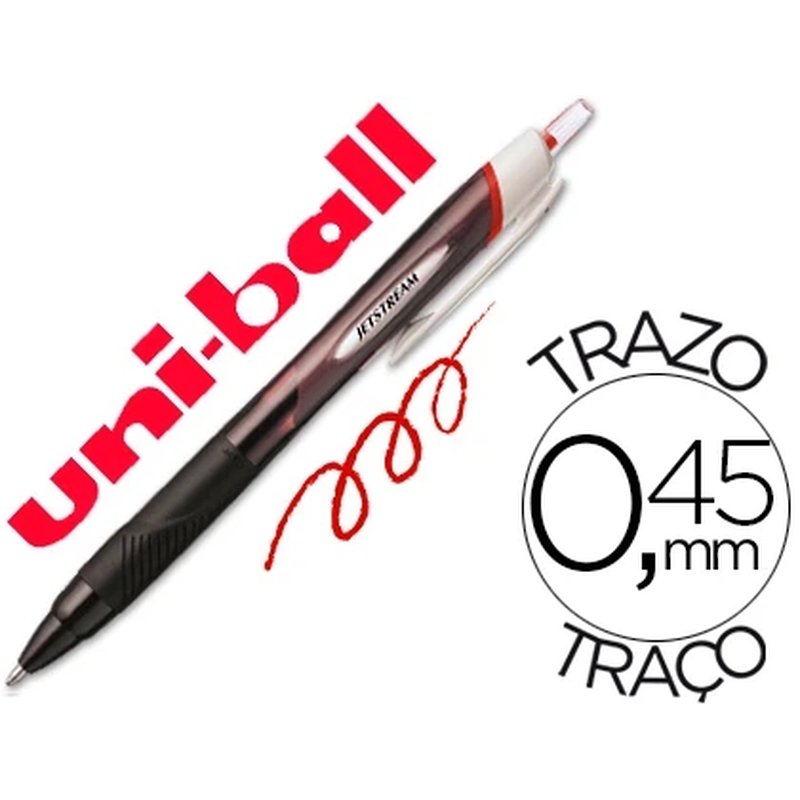 ROLLER JETSTREAM SPORT 1.0MM. ROJO UNI-BALL 315077000 | PACK 12 UNIDADES ROLLER JETSTREAM SPORT 1.0MM. ROJO UNI-BALL 315077000 | PACK 12 UNIDADES