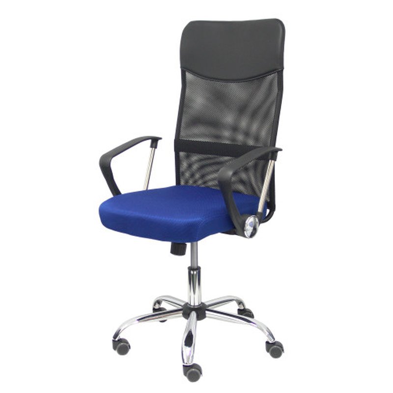 SILLA GONTAR RESPALDO MALLA NEGRO ASIENTO AZUL PIQUERAS Y CRESPO 31BM8403D229CRRP - Imagen 2