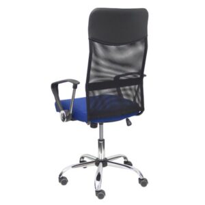 SILLA GONTAR RESPALDO MALLA NEGRO ASIENTO AZUL PIQUERAS Y CRESPO 31BM8403D229CRRP